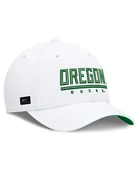 Nike Men's White Oregon Ducks Game Day Rise Swooshflex Hat