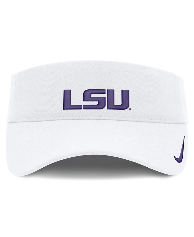Nike Men's and Women's White Lsu Tigers 2026 On-Field Ace Adjustable Visor Hat