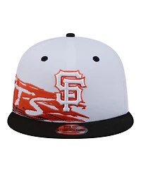 New Era Men's White San Francisco Giants Swept 9FIFTY Snapback Hat