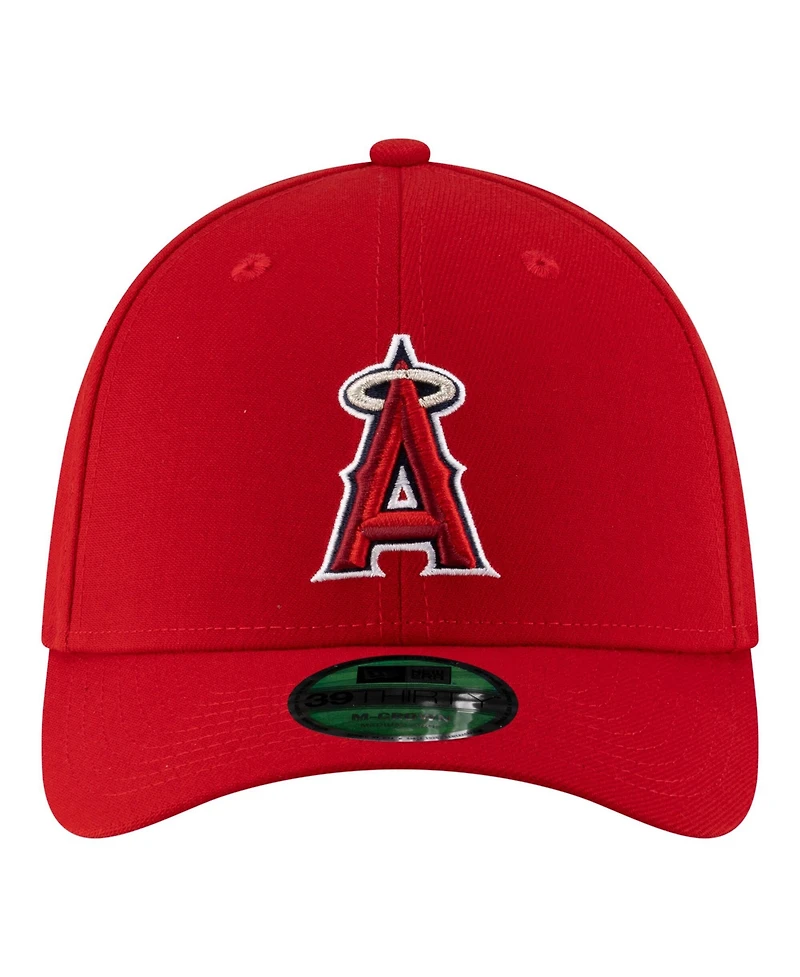New Era Men's Red Los Angeles Angels Player Replica 39THIRTY M-Crown Flex Hat