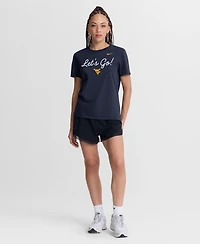 Nike Women's Navy West Virginia Mountaineers Script Mantra Logo T-Shirt