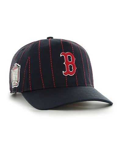 '47 Brand Men's Rawlings Navy Boston Red Sox Pinstripe Hitch Adjustable Hat