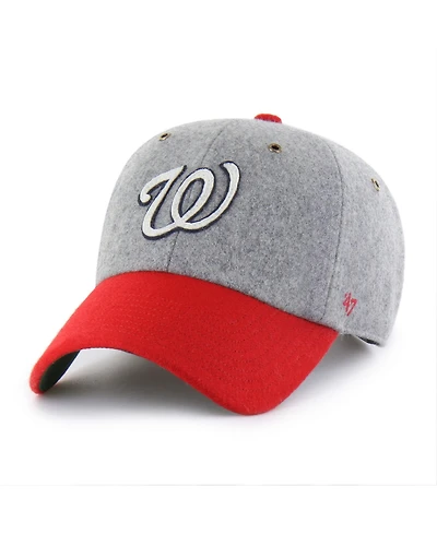 '47 Brand Men's Gray Washington Nationals Golden Age Wool Clean Up Adjustable Hat