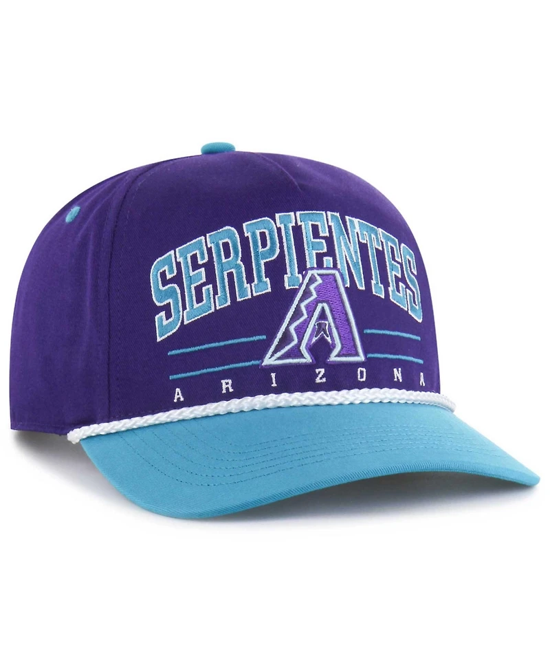 '47 Brand Men's '47 Purple Arizona Diamondbacks City Connect Roscoe Rope Hitch Adjustable Hat