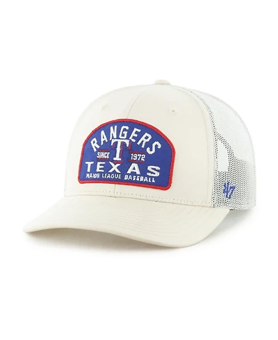 '47 Brand Men's Cream Texas Rangers Leland Adjustable Trucker Hat