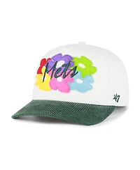 '47 Brand Men's White, Green New York Mets Flora Gallery Hitch Adjustable Hat