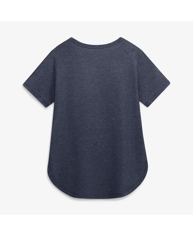 Nike Women's Heather Navy Minnesota Twins Arched Tri-Blend T-Shirt