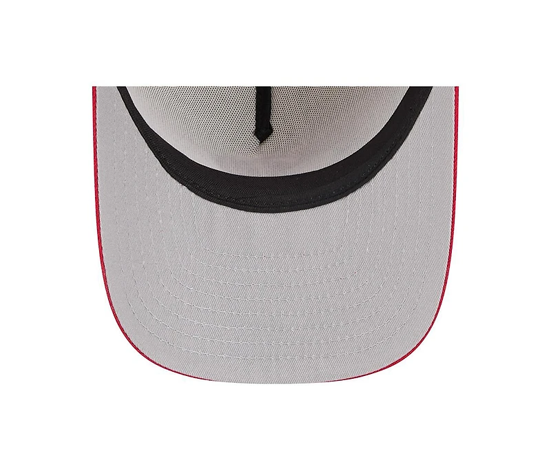 New Era Men's Cream, Red Philadelphia Phillies Banner A-Frame 9FIFTY Trucker Snapback Hat