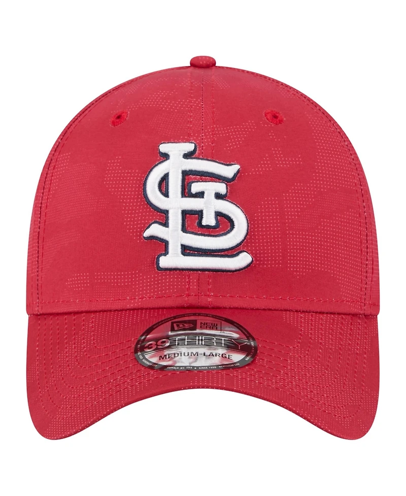 New Era Men's Red St. Louis Cardinals Tonal Camo 39THIRTY Flex Hat