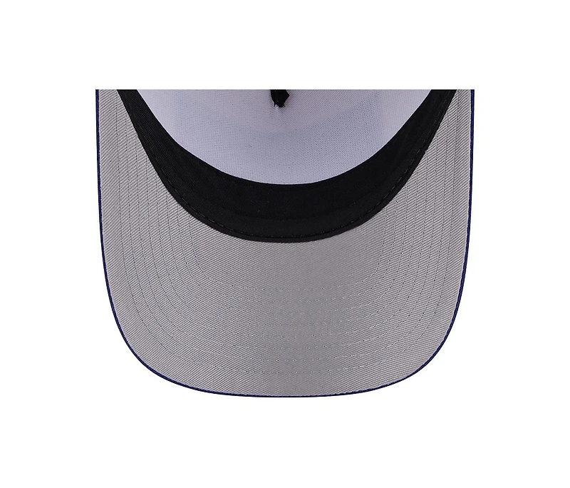 New Era Men's Stone, Royal Los Angeles Dodgers Text A-Frame Trucker 9FORTY Hat