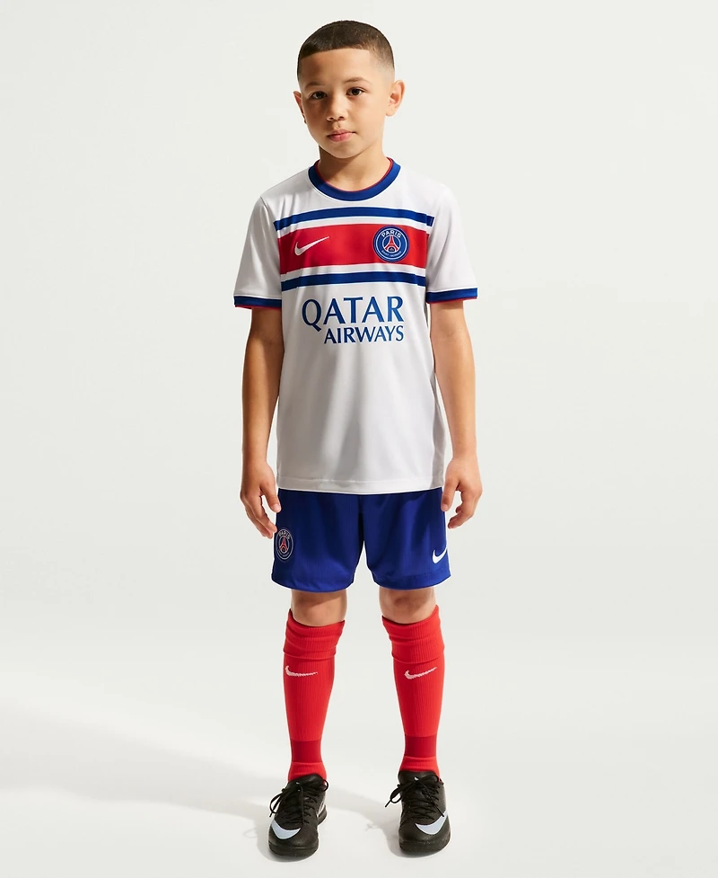 Nike Big Boys and Girls White Paris Saint-Germain 2026, 27 Away Pre-Match Jersey