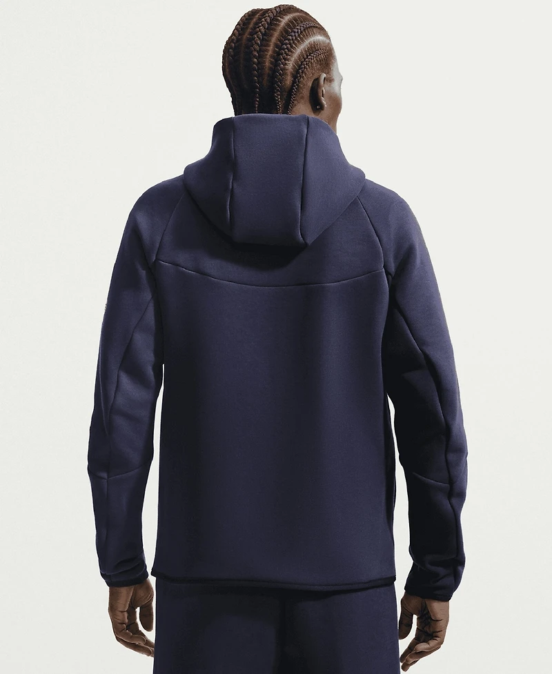 Nike Men's Navy Barcelona Tech Fleece Windrunner Raglan Full-Zip Hoodie