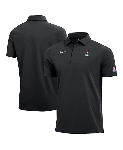 Nike Men's Black Washington Wizards 2025, 26 Authentic Dri-fit Coaches Polo Shirt