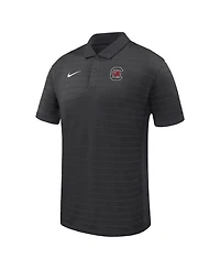 Nike Men's Black South Carolina Gamecocks Dri-fit Victory Stripe Polo Shirt