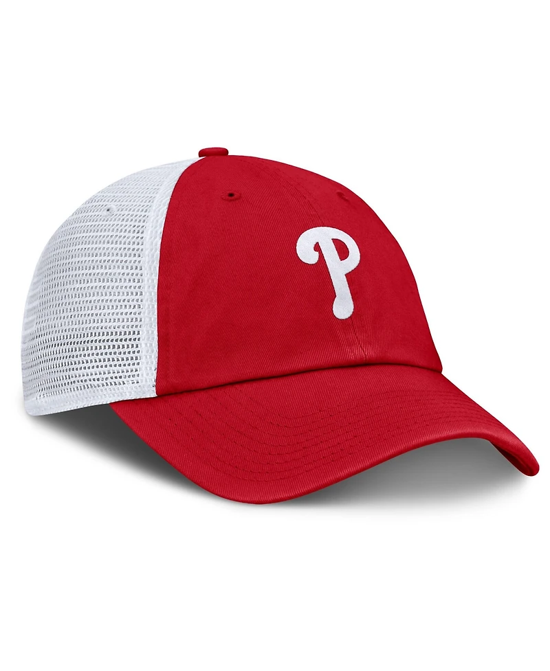 Nike Men's Red, White Philadelphia Phillies Club Trucker Adjustable Hat
