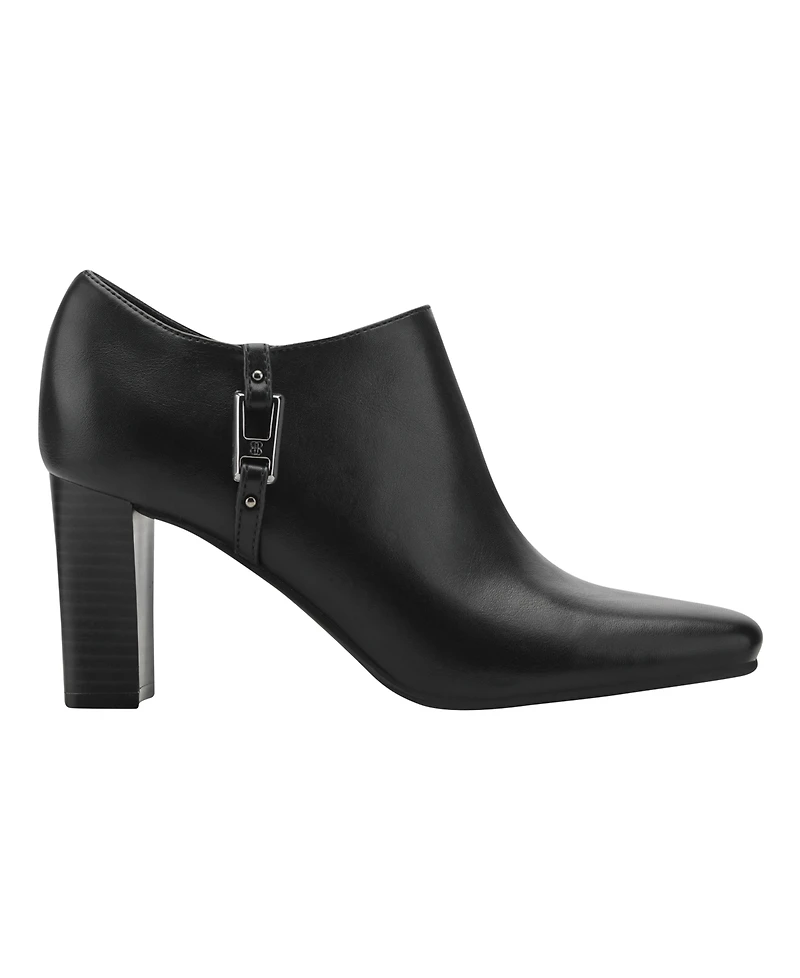Bandolino Women's Urbiny Stacked Heel Square Toe Booties