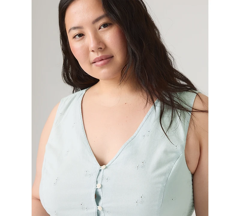 Levi's Plus Teagan V-Neck Sleeveless Blouse