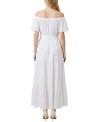 Ny Collection Petite Off The Shoulder Maxi Dress