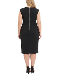 Ny Collection Plus Square Neck Sheath Dress