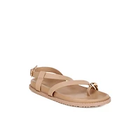 London Rag Womens Carine Strappy Design Flat Sandals