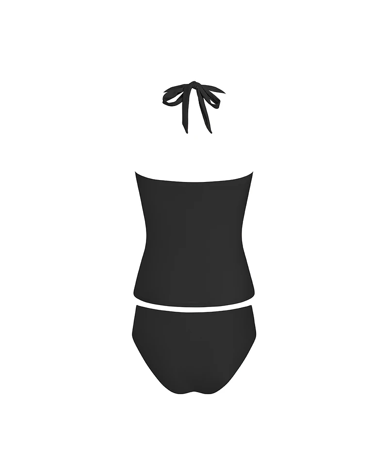 Cupshe Women's V-Neck Adjustable Straps Tankini Set