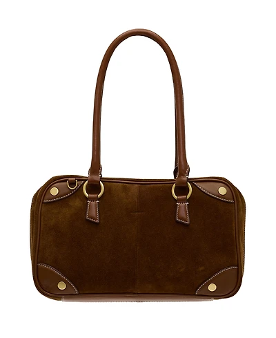 Hammitt Meredith Med Suede Small Top Handle Shoulder Handbag