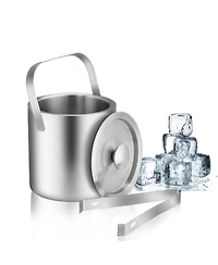 Piscifun Stainless Steel Double Wall Insulated Mini Ice Bucket with Scoop 1.3 Liter for Party Camping