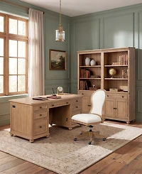 Willowmere 4-Piece Home Office Set (Executive Desk, Desk Chair & 2 Bookcases), Macy's Exclusive