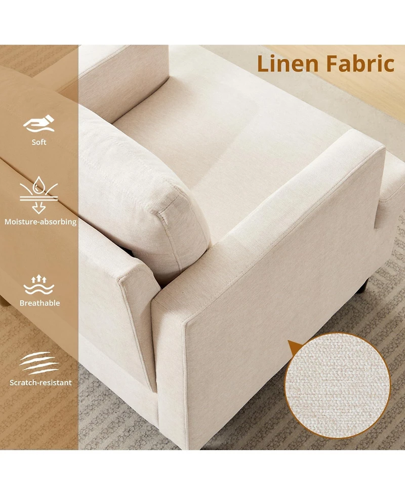 gaomon 2-piece modern single armchair for living room,a corner ideal bedrooms and offices