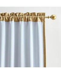 Lenox Imperial Faux Silk Blackout Back Tab/Rod Pocket Window Curtain