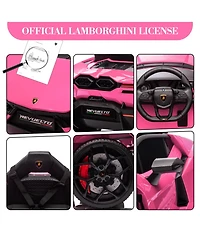 homfan 12v Licensed Lamborghini Revuelto Kids Ride On Car with Dual 25W Motors, Remote Control, Battery Powered Electric Sports Toy for Ages 3 plus