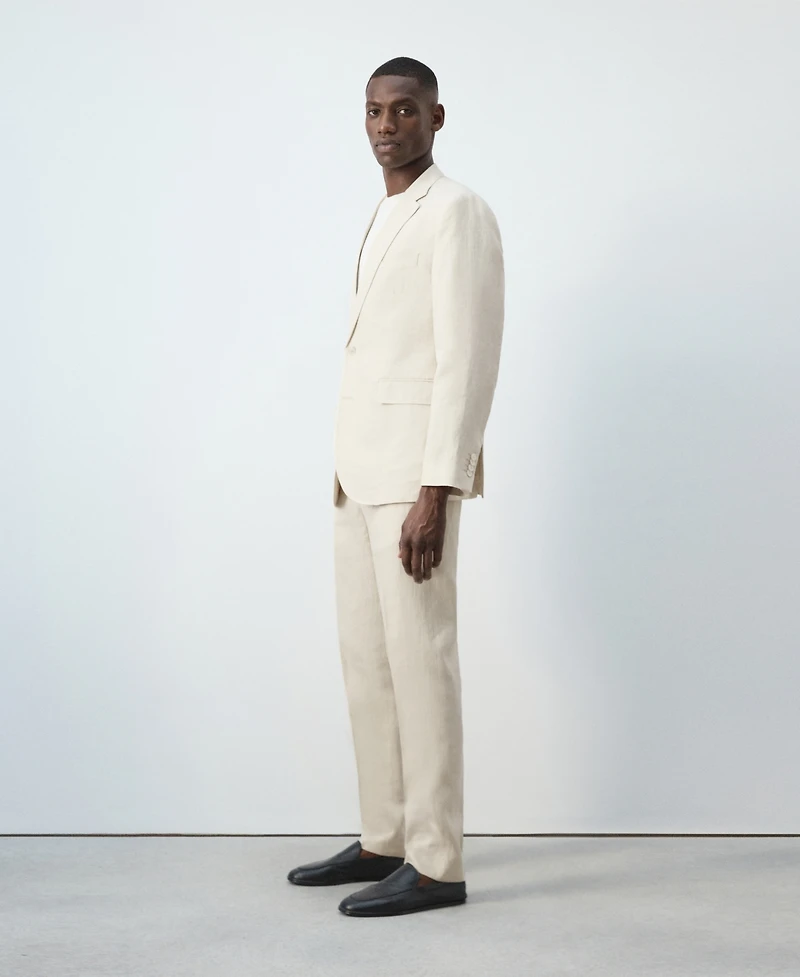 Mango Men's Amalfi Linen Slim-Fit Suit Blazer