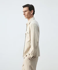 Mango Men's Pockets Regular-Fit Modal Jacket