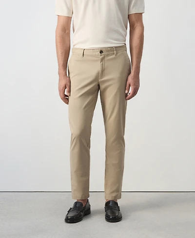 Mango Men's Prato Cropped Tapered Chino Pants