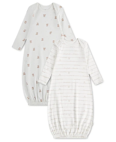 Huggies Baby Boys' and Baby Girls' Babywear Long-Sleeve Gowns, 2-Pack