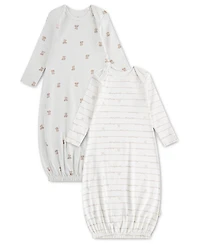 Huggies Baby Boys' and Baby Girls' Babywear Long-Sleeve Gowns, 2-Pack
