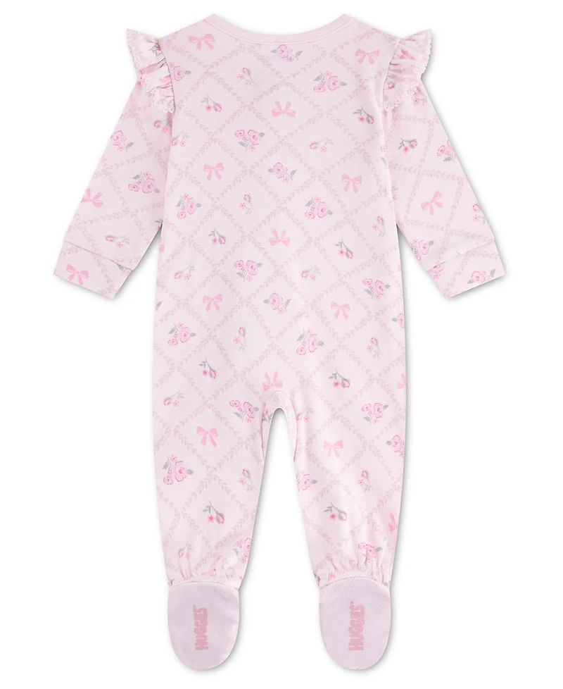Huggies Baby Girls' Babywear Long-Sleeve Footed Coverall
