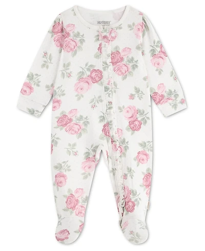 Huggies Baby Girls' Babywear Long-Sleeve Footed Coverall
