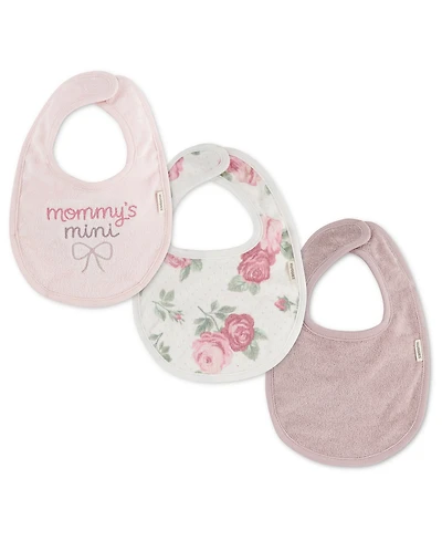 Huggies Baby Girls' Babywear Bibs, 3-Pack