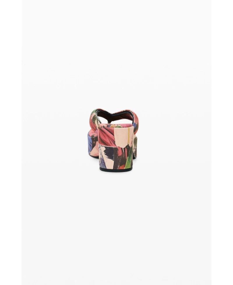 Desigual Women's Printed platform sandal