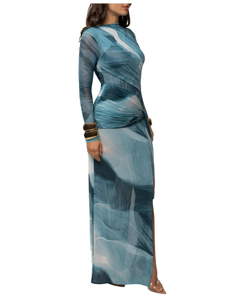 Jluxlabel Women's Heatwave Mesh Maxi Dress
