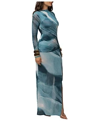 Jluxlabel Women's Heatwave Mesh Maxi Dress