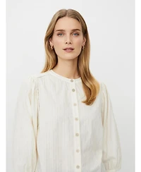Masai Copenhagen Women's MaIthara Pintuck Detail 3/4 Sleeve Shirt