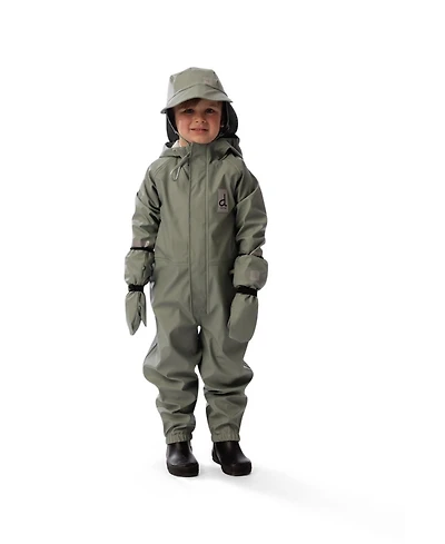 Deux par Toddler Unisex ( 2T To 5T ) Rain One Piece Sage