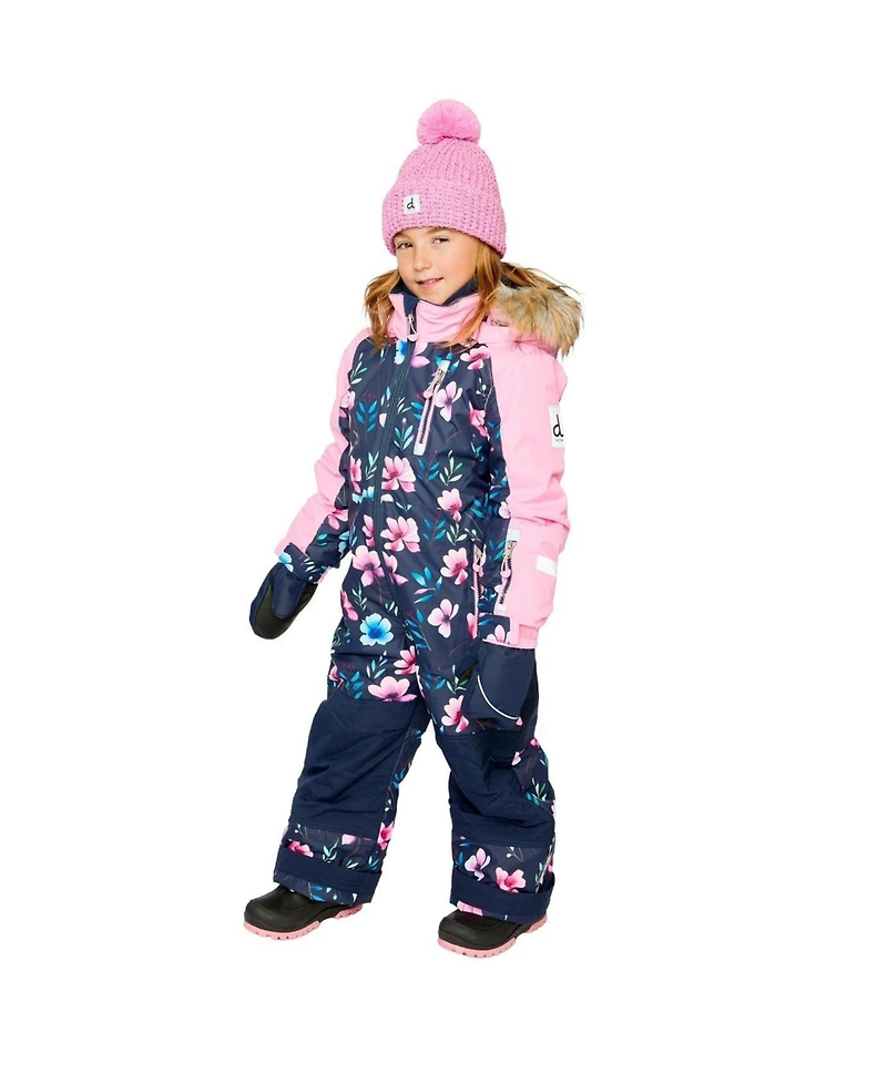 Deux par Little and Big Girl ( 6 to 14 ) One Piece Play Snowsuit Floral Print