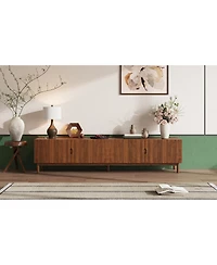 Streamdale Furniture 87-Inch Tv Stand for TVs up to 90", Media Console with 4 Cabinets