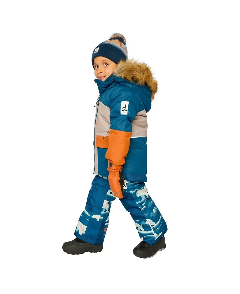 Deux par Toddler Boy (2T-5T) Two Piece Play Snowsuit with Bear Print Pants