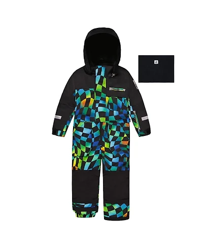 Deux par Little and Big Boy ( 6 to 14 ) One Piece Play Snowsuit Checkered Print