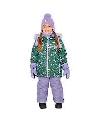 Deux par Toddler Girl (2T-3T) Two Piece Play Snowsuit Mini Flower Print