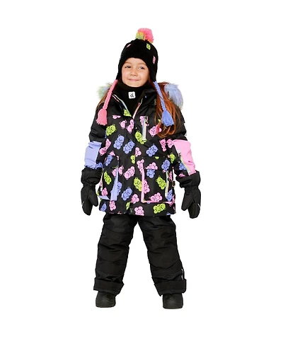 Deux par Little and Big Girl (6-14) Two Piece Play Snowsuit Gummy Bear Print